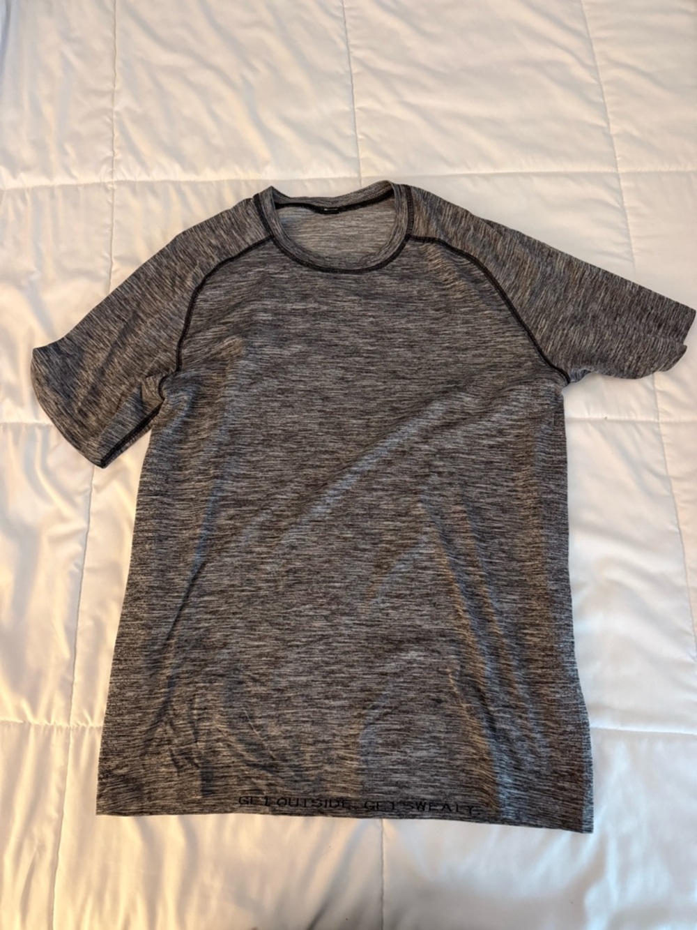 Men's lululemon Heather Gray Performance Short-Sleeve Shirt